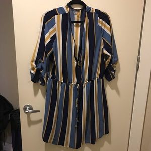 3/4 sleeve striped tunic ❤️